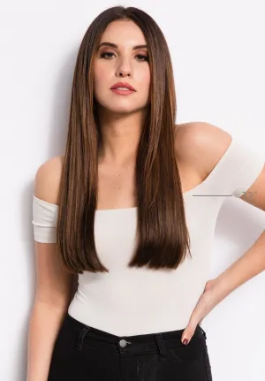 16" Tape-In Pro Straight Color #6 Dark Chestnut Brown