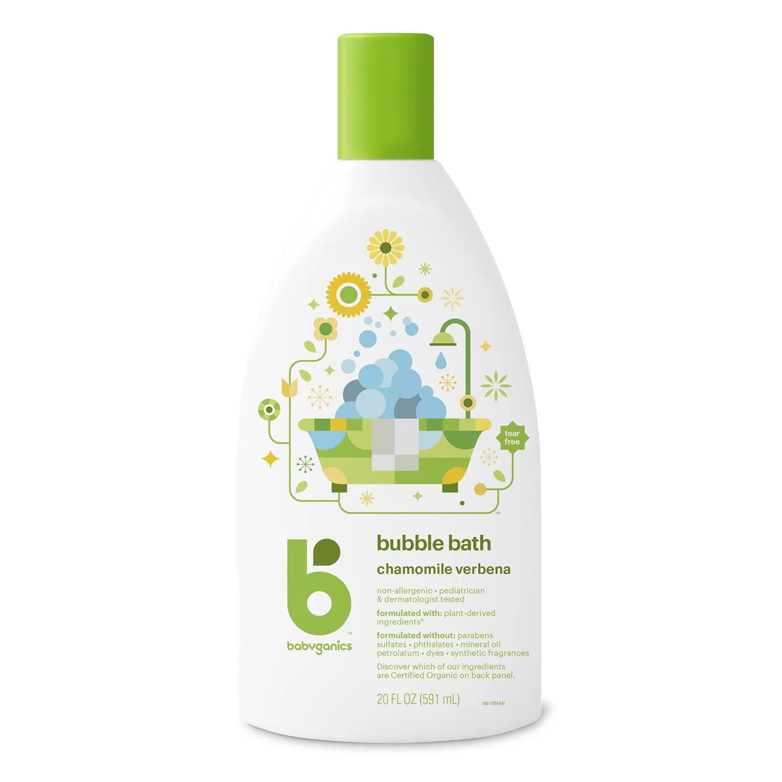 Babyganics Bubble Bath Chamomile Verbena 591ml Exp: 04/23