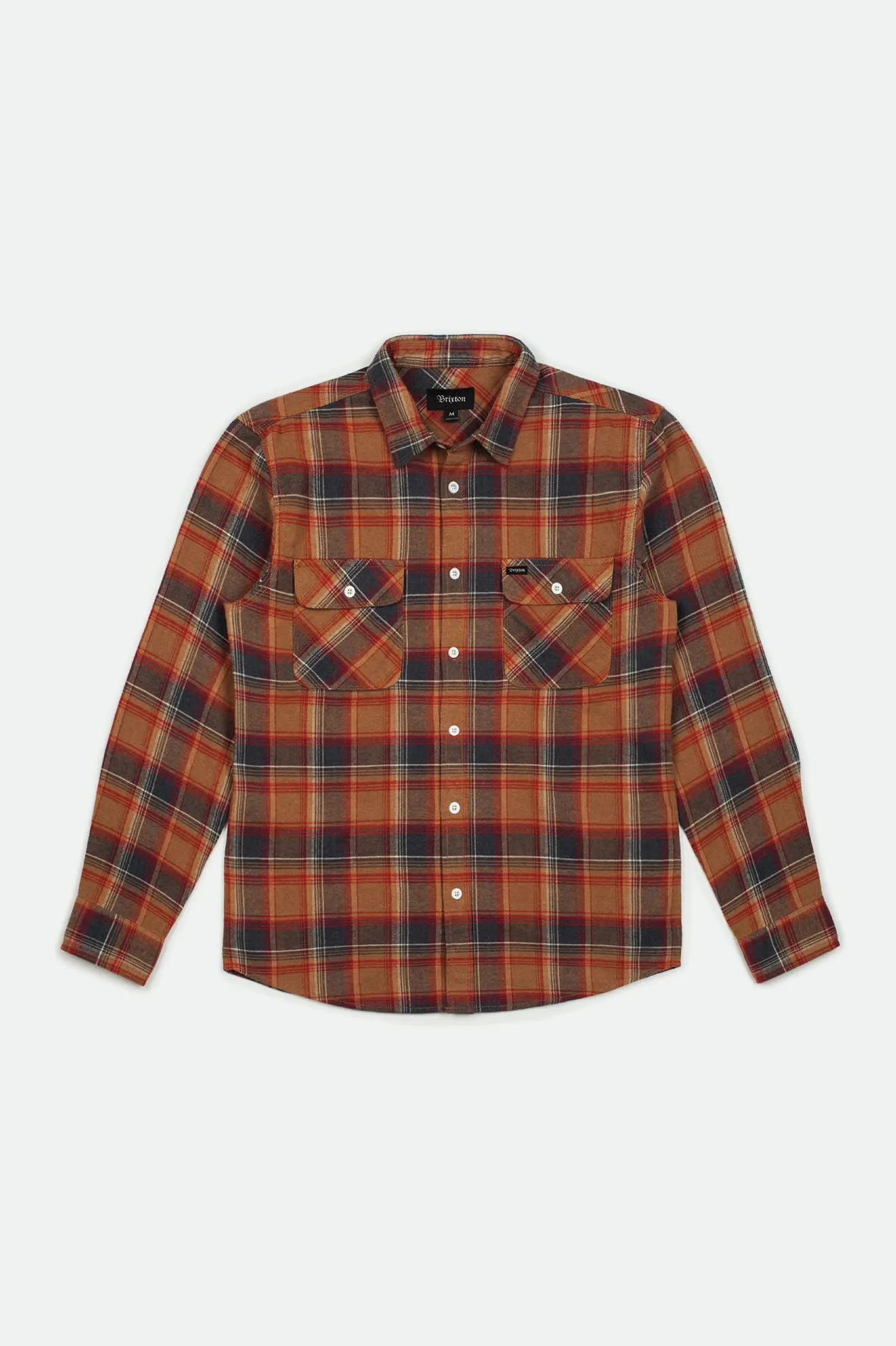 Bowery L/S Flannel - Navy/Copper