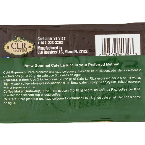 Cafe La Rica Gourmet Espresso Ground Coffee, 10 oz