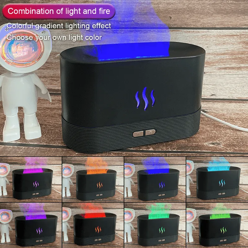 Colorful Flame Air Humidifier USB Aroma Diffuser