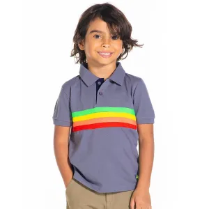 Colorful Striped Polo Shirt