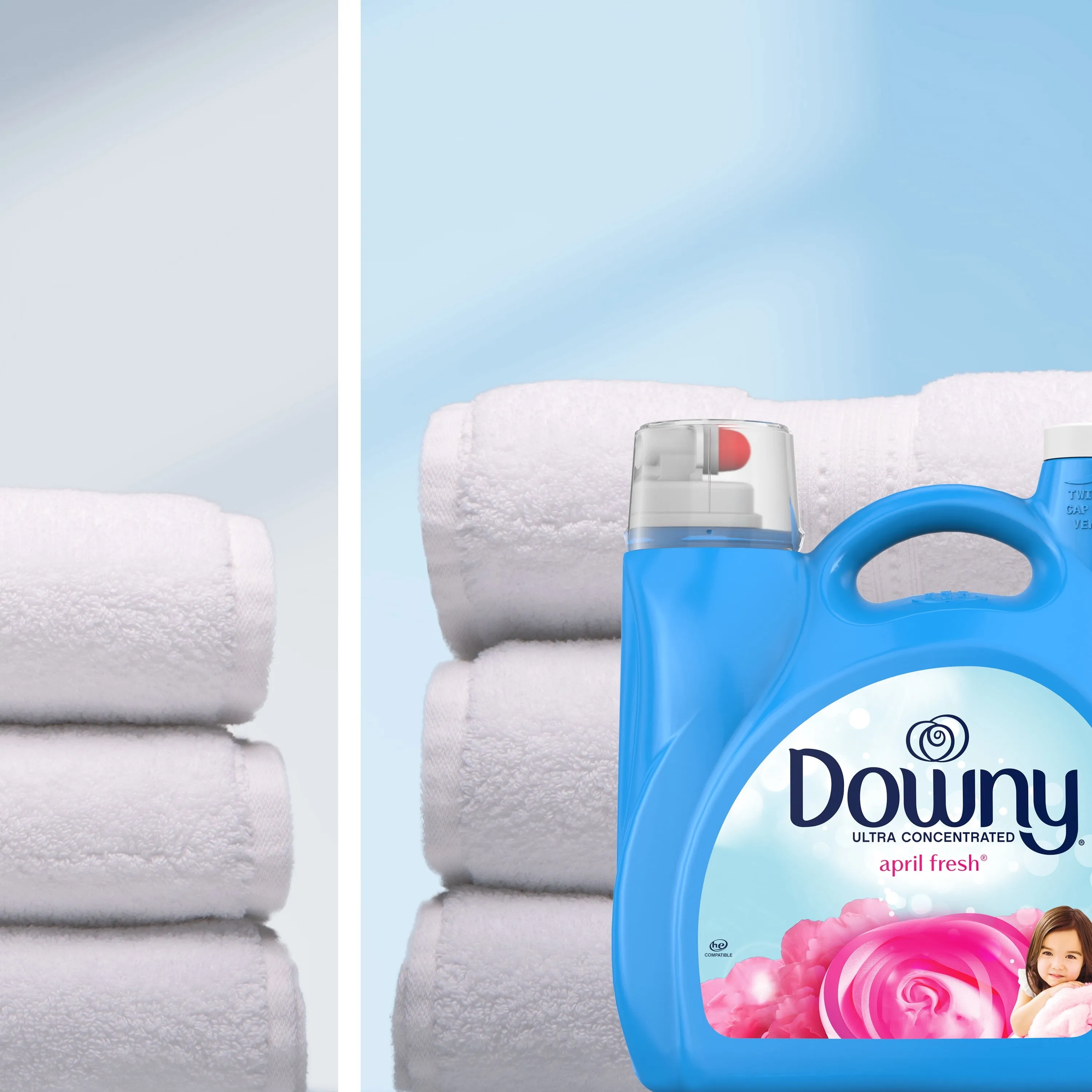 Downy Ultra Laundry Liquid Fabric Softener (Fabric Conditioner), April Fresh, 140 fl oz, 190 Loads