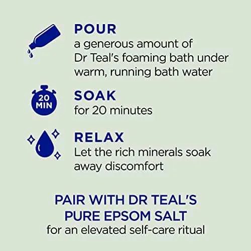 Dr. Teal's Foaming Bath Relax & Relief Eucalyptus & Spearmint - 34 Oz