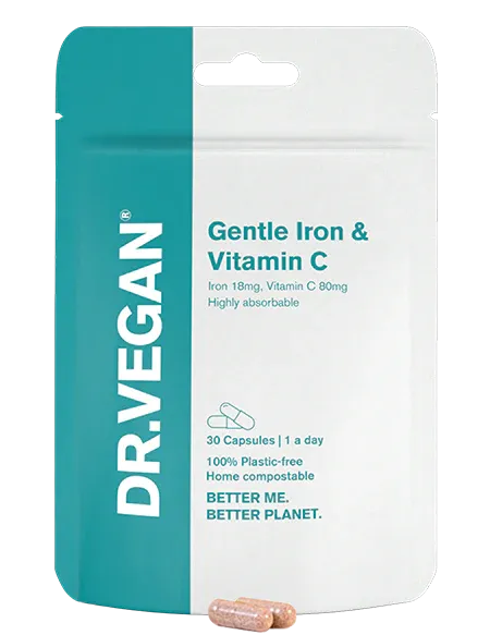 DR.VEGAN Gentle Iron & Vitamin C, 30 caps