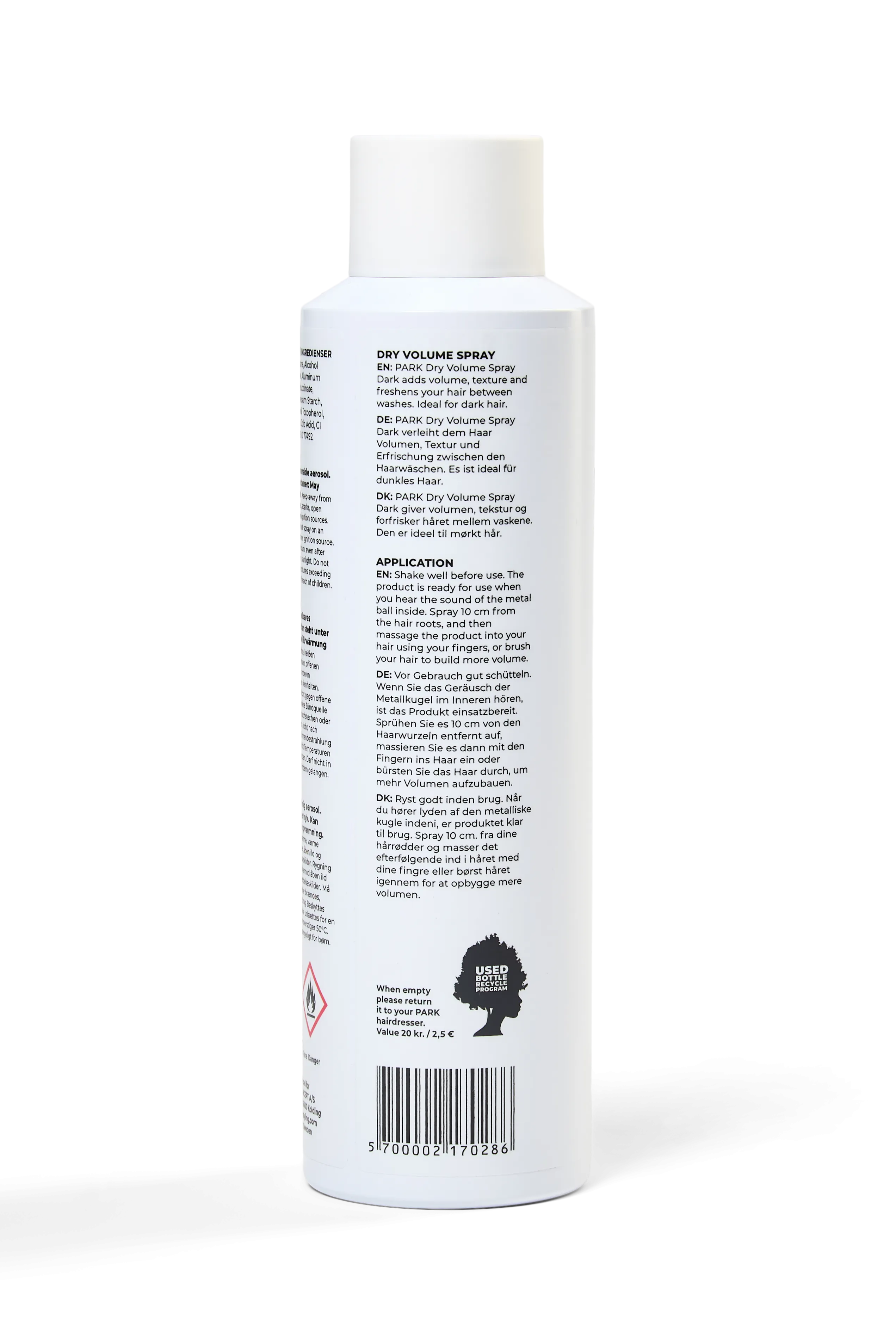 Dry Volume Dark - Vegan volume spray for dark hair