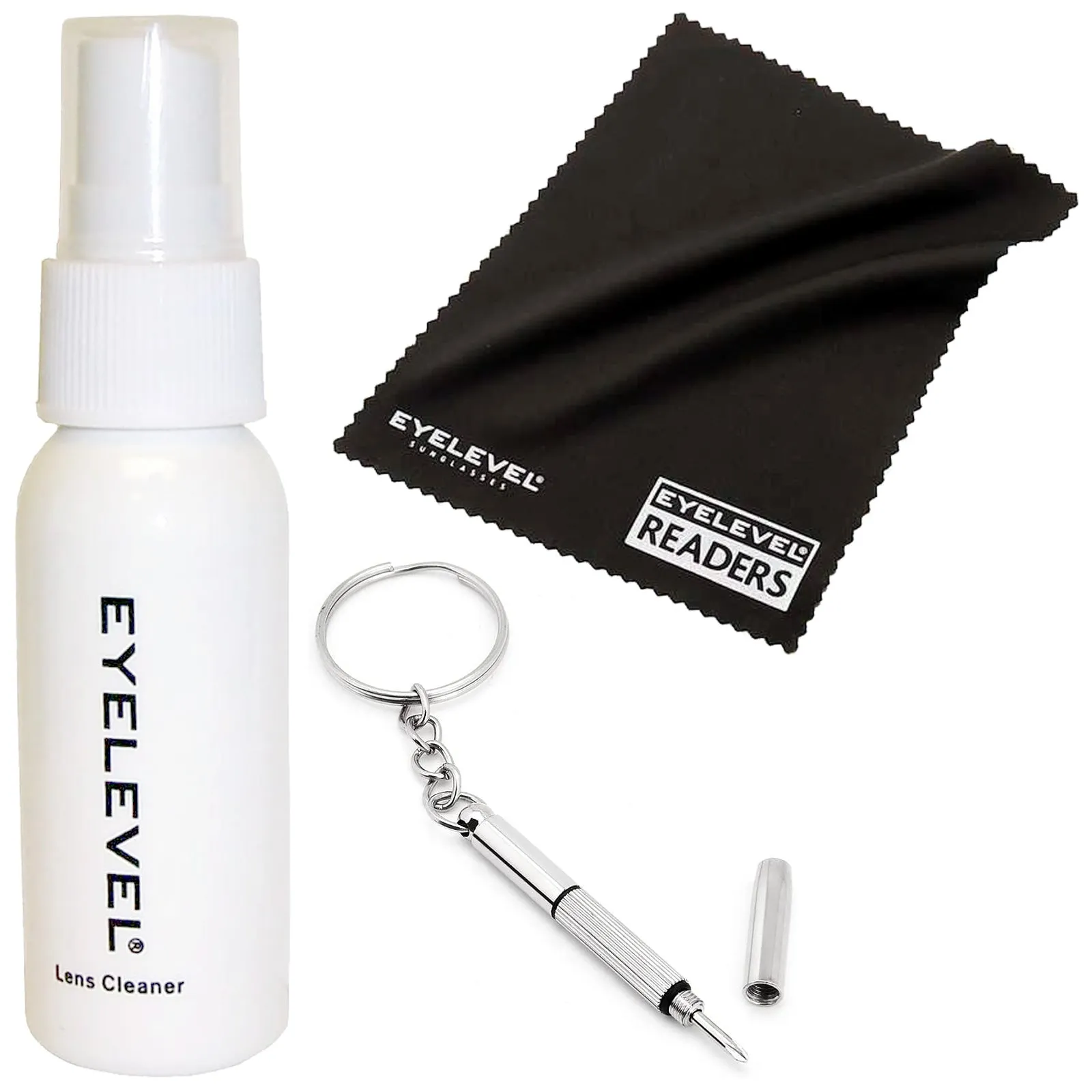 Eyelevel Optical Care Kit (Spray   Cloth   Screwdriver)