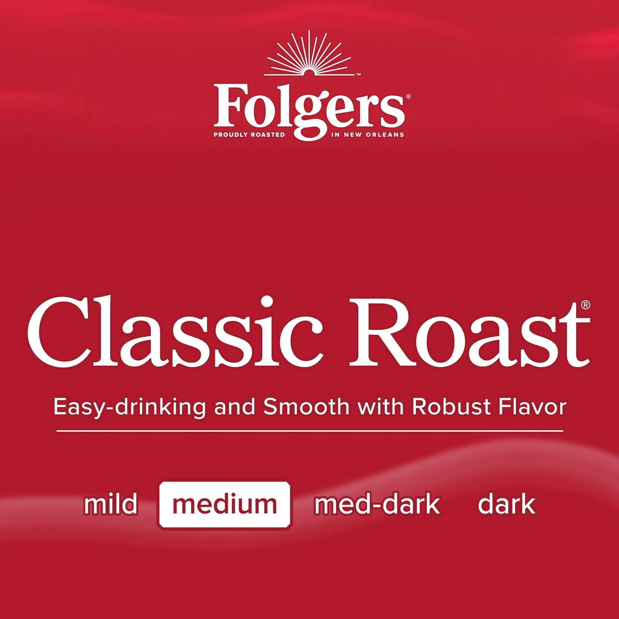 Folgers Classic Roast Ground Coffee, 40.3-Ounce