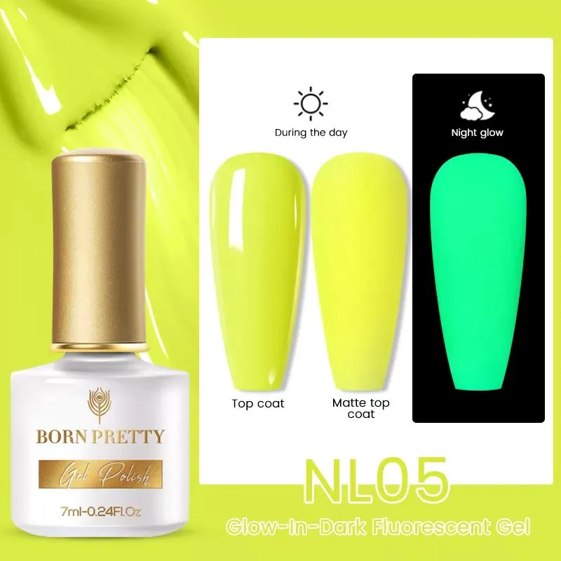 Glow-In-Dark Fluorescent Gel Polish Born Pretty