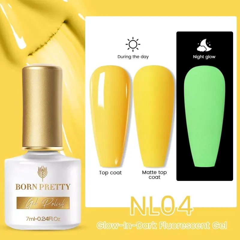 Glow-In-Dark Fluorescent Gel Polish Born Pretty