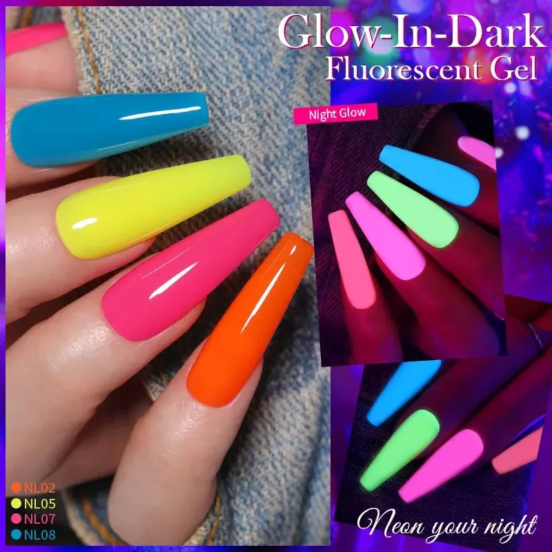 Glow-In-Dark Fluorescent Gel Polish Born Pretty