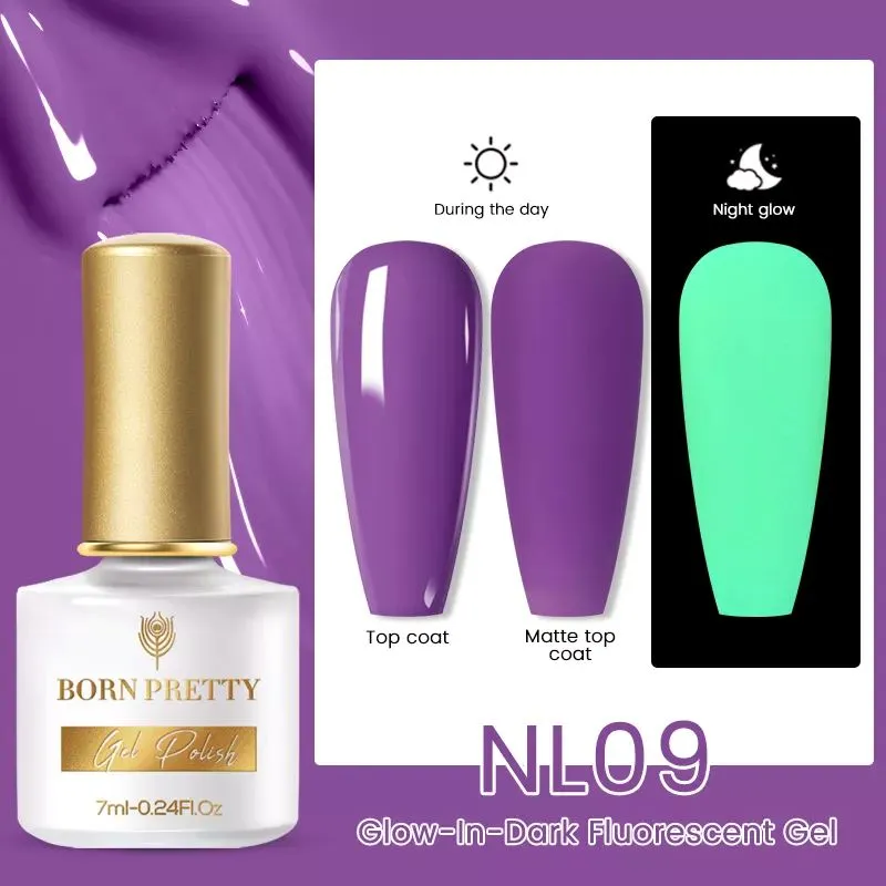 Glow-In-Dark Fluorescent Gel Polish Born Pretty