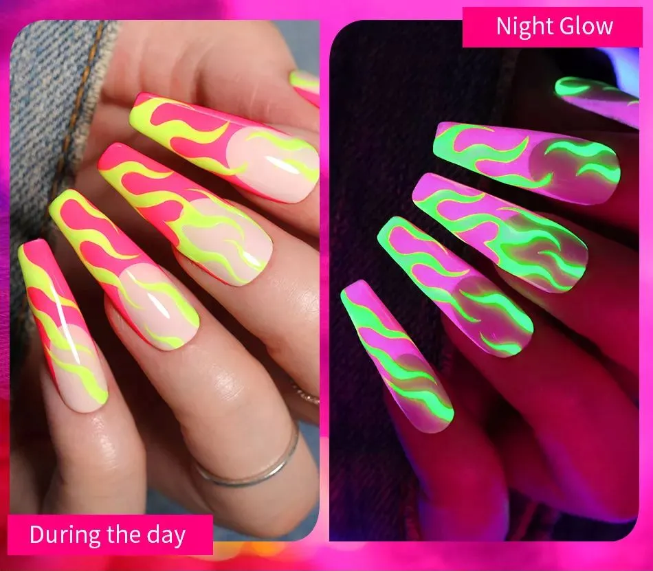 Glow-In-Dark Fluorescent Gel Polish Born Pretty