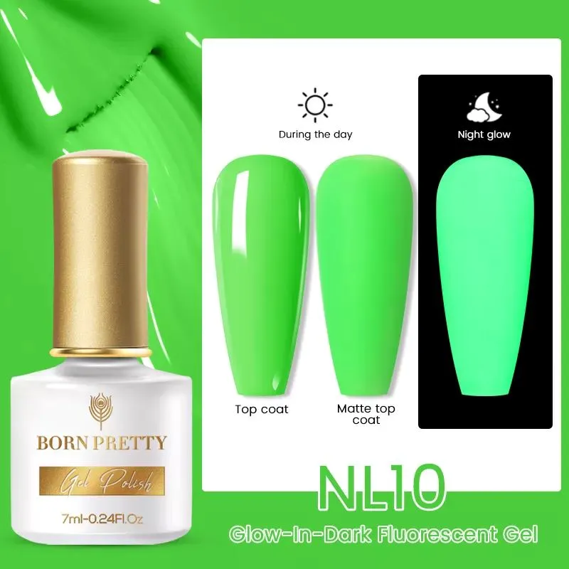 Glow-In-Dark Fluorescent Gel Polish Born Pretty