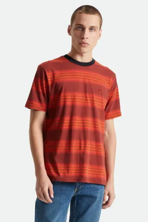 Hilt Shield S/S Knit - Dark Brick/Phoenix Orange Ombre