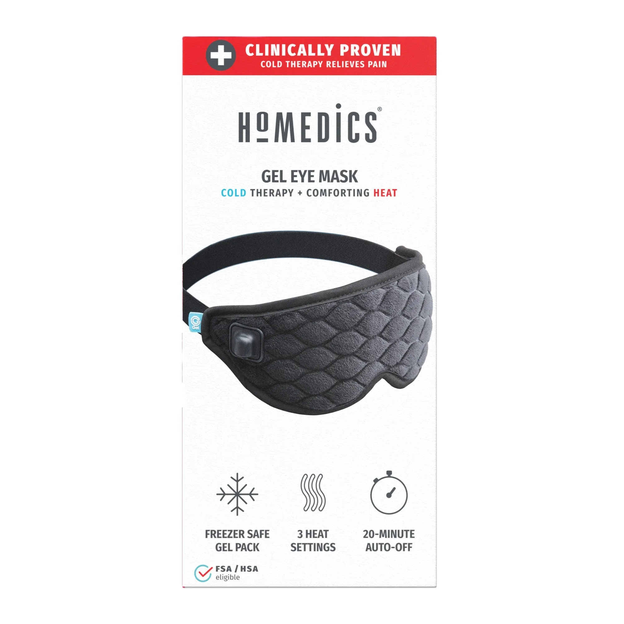 Homedics Hot and Cold Gel Headache Relief Eye Mask - 15-11328