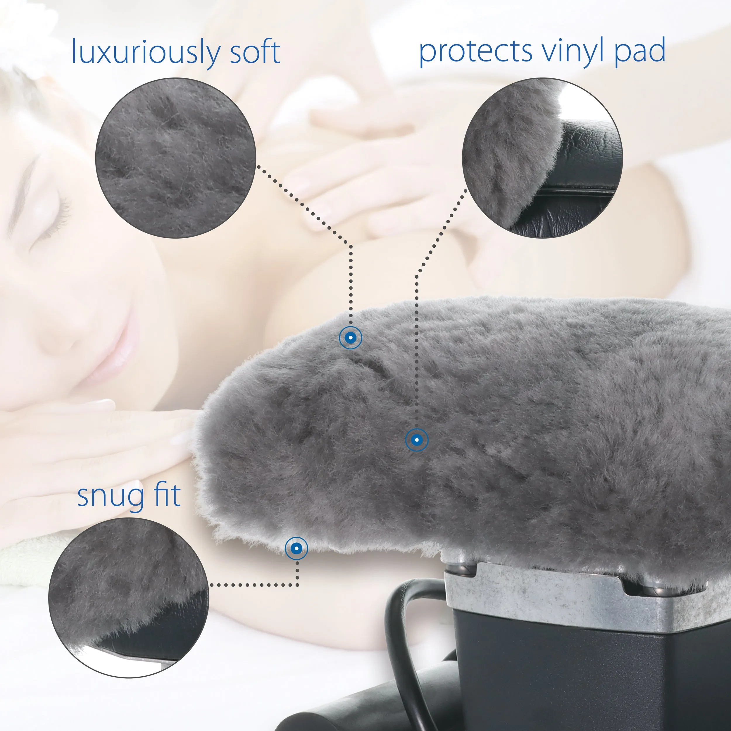 Jeanie Rub Sheepskin Pad Cover