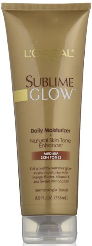 L'OREAL - Sublime Daily Moisturizer   Natural Skin Tone Enhancer Medium - 8 fl. oz. (236 ml)