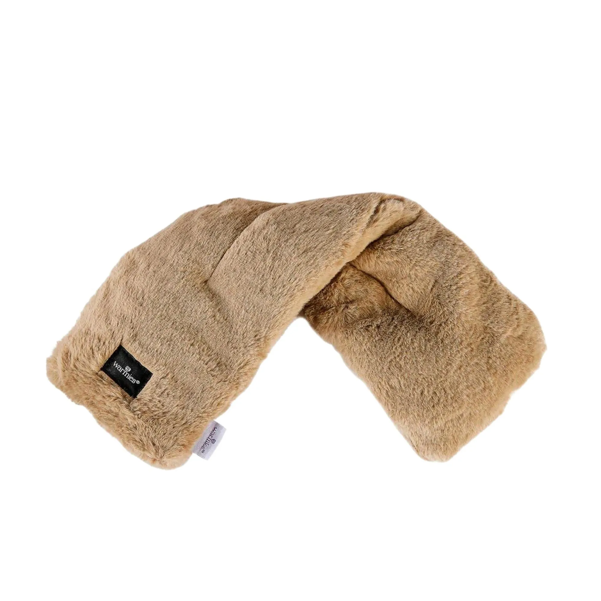 Luxury Latte Faux Fur Microwavable Body Wrap Scented with French Lavender