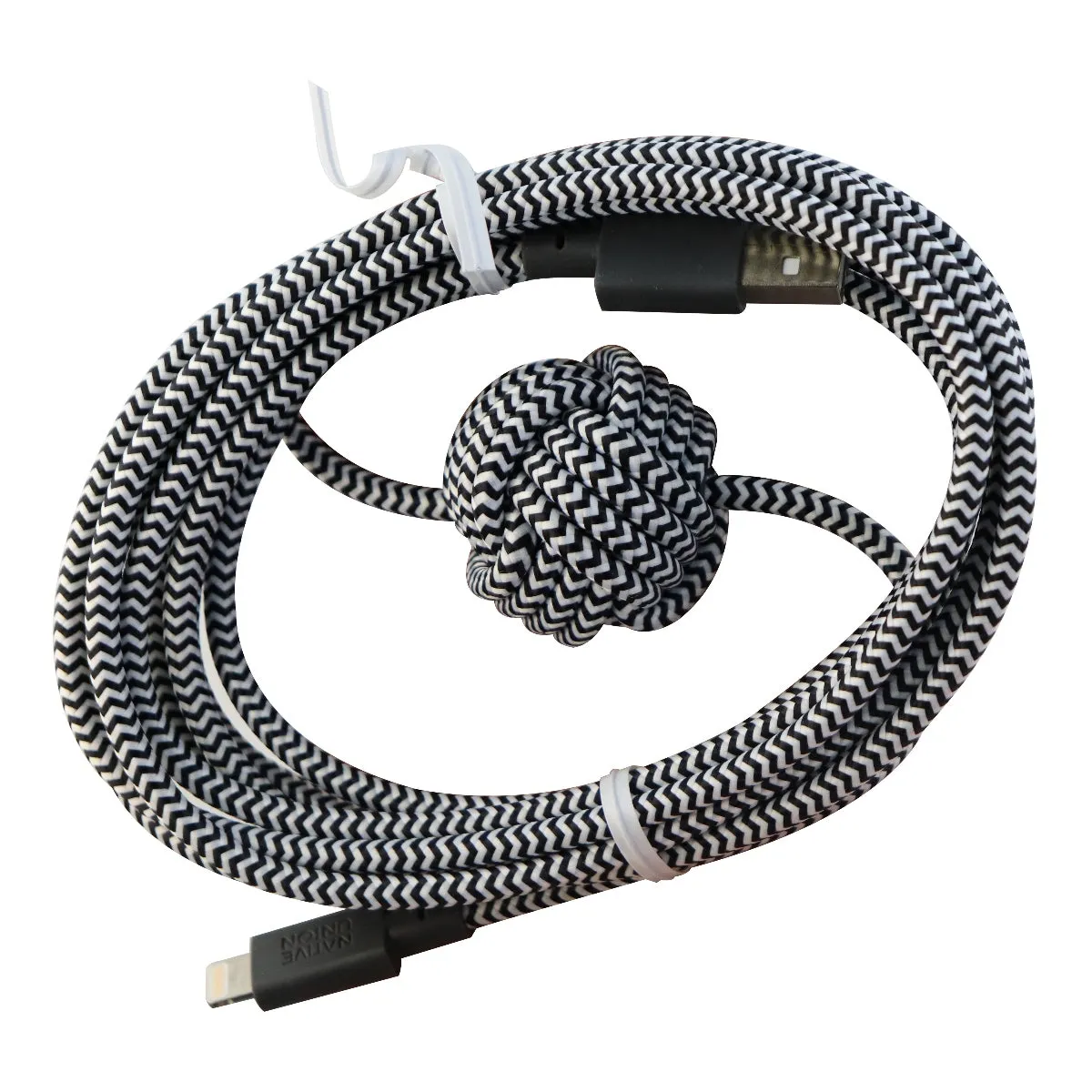 Native Union (NCABLE-KV-L-ZEB-NC) 10Ft USB-A to Lightning 8-Pin - Zebra