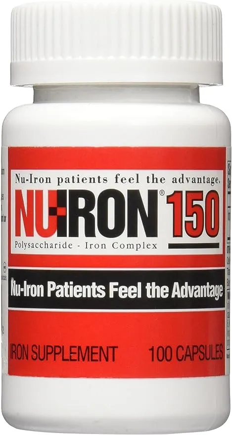 Nu-Iron 150 Supplement Capsules 100ct