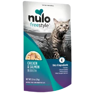 Nulo Grain-Free Chicken & Salmon in Broth Cat Food Topper, 2.8oz