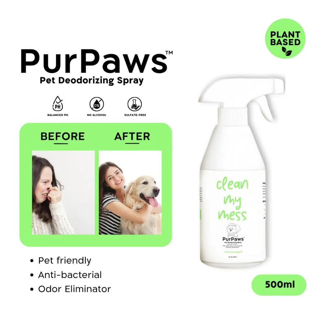 Purpaws Organic Deodorizing Disinfectant Spray