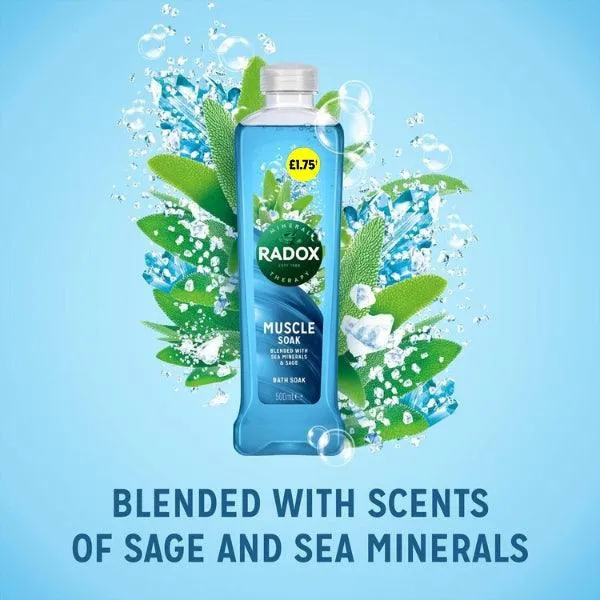 Radox Muscle Therapy Bath Soak With Sea Minerals & Sage 500ml