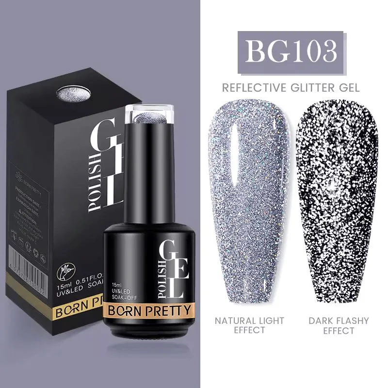 Reflective Glitter Disco Gel Polish Born Pretty