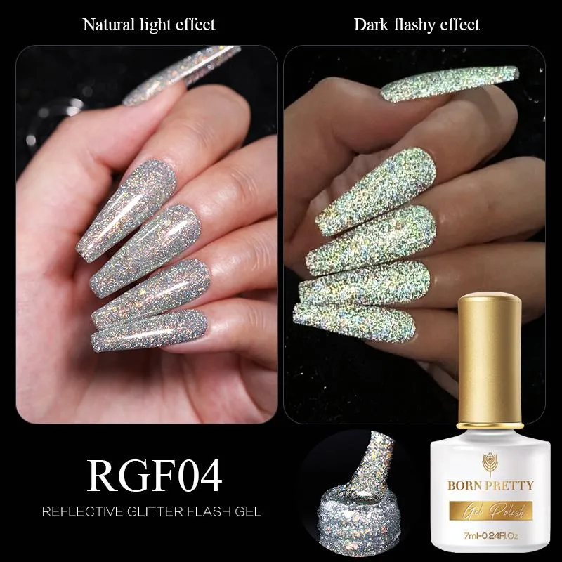 Reflective Glitter Flash Gel Polish Born Pretty