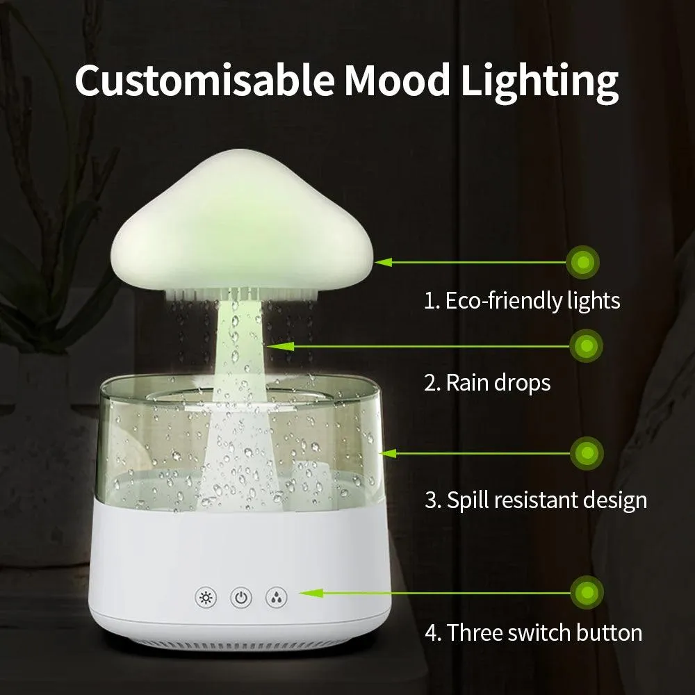 Relax Rain Diffuser Humidifier Raindrop Aromatherapy Machine Colorful