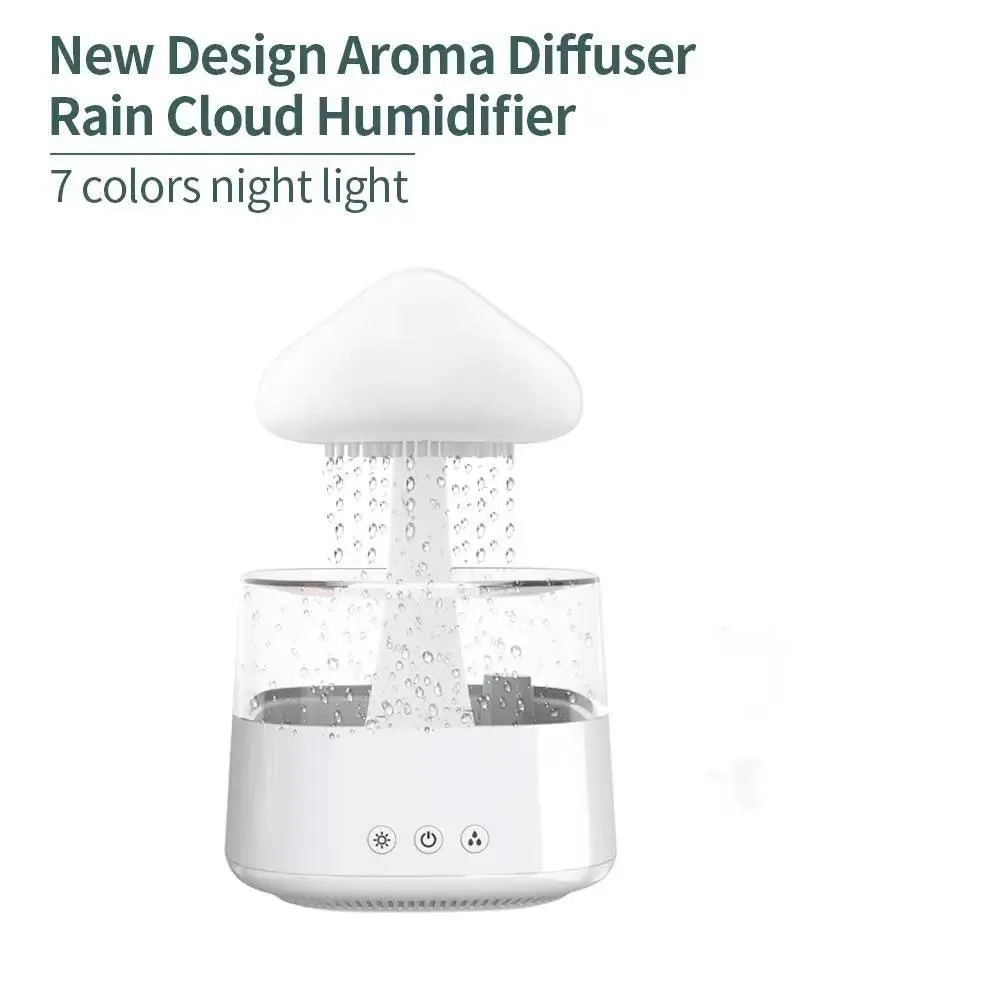 Relax Rain Diffuser Humidifier Raindrop Aromatherapy Machine Colorful