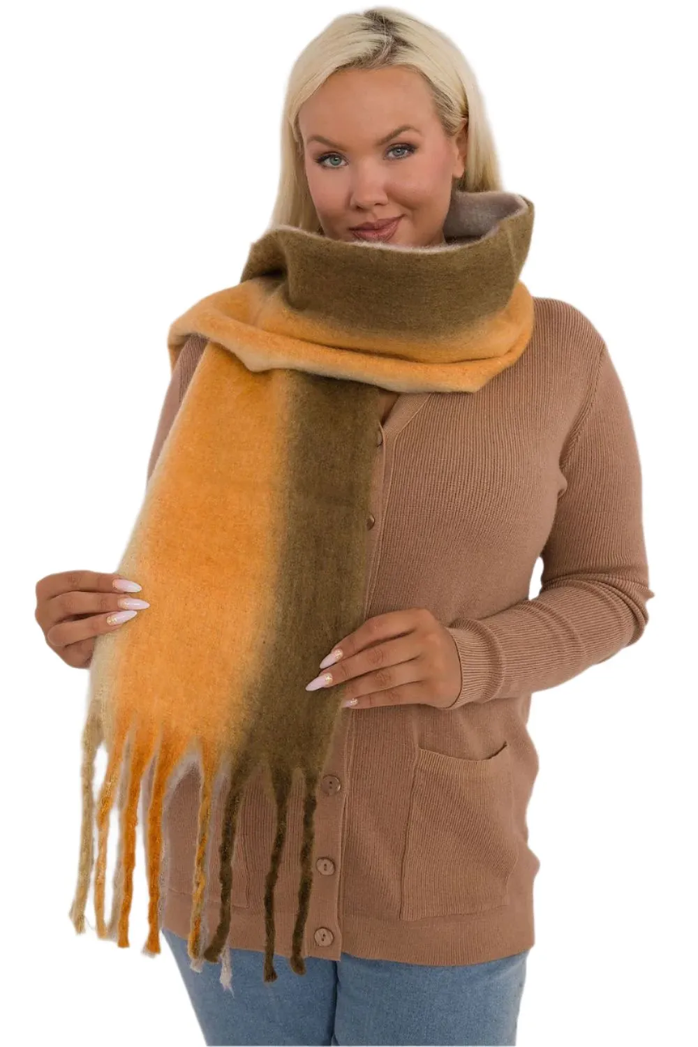 TEEK - Color Blend Fringe Scarf